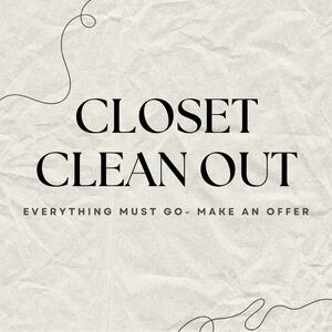 CLOSET CLEAN OUT!!!